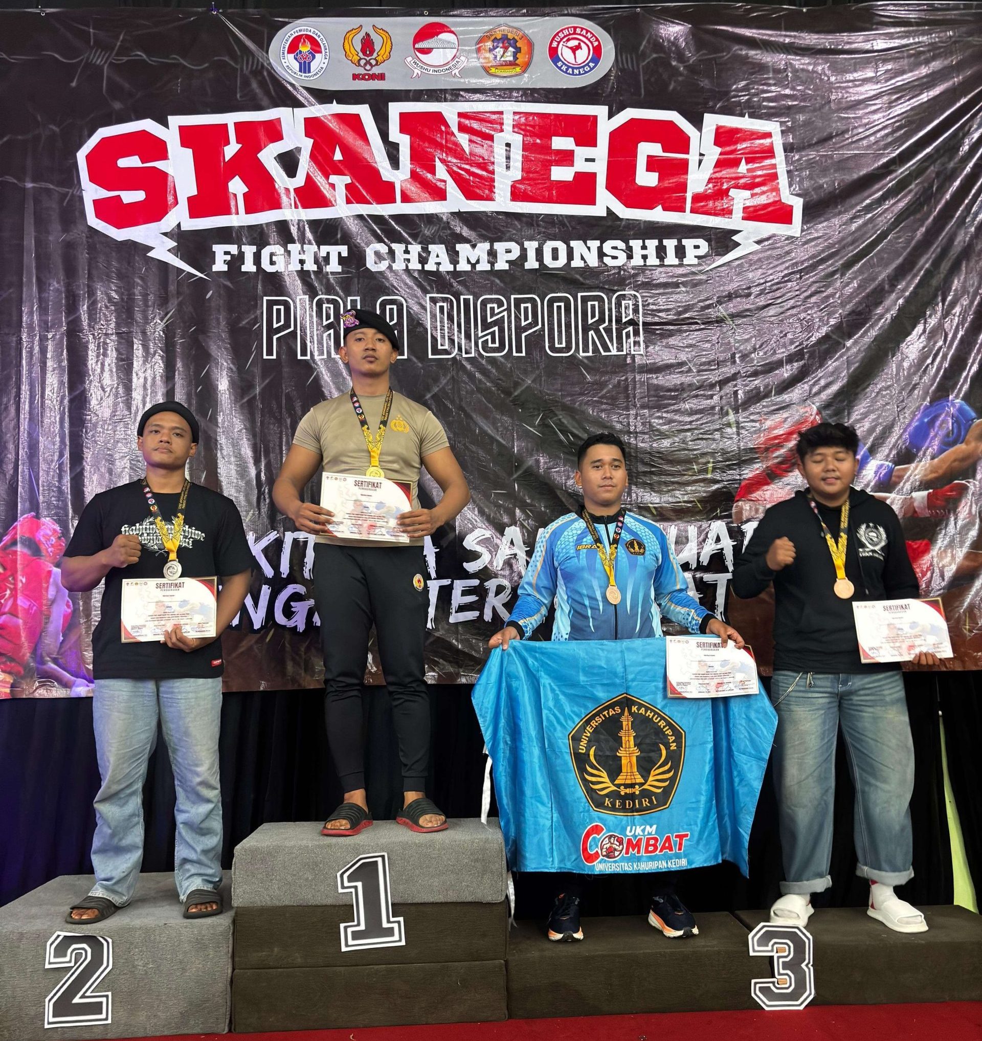 Harumkan Nama Polres Lamongan, BRIPTU Rizqy Raih Juara 1 Wushu Se-Jatim