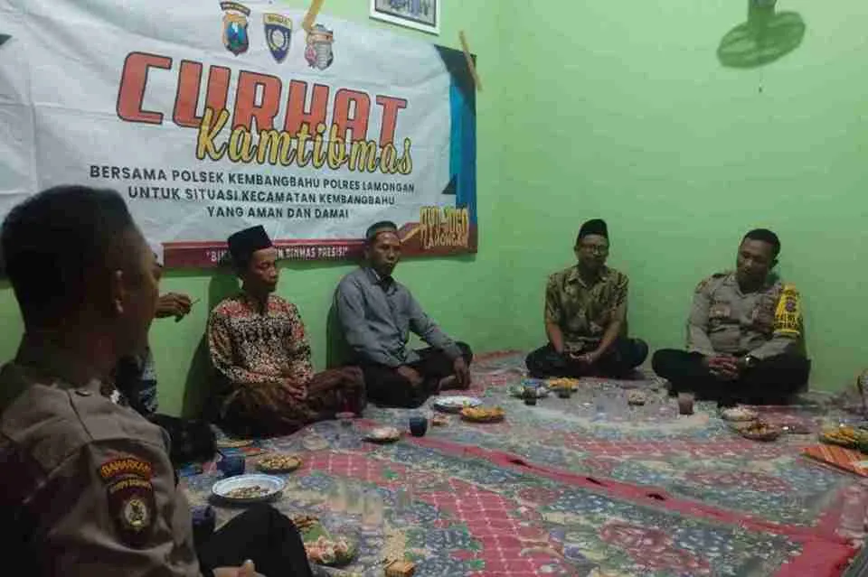 Polsek Kembangbahu Perkuat Sinergi dengan Warga Lewat Kegiatan Curhat Kamtibmas