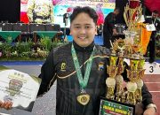 Harumkan Nama Polres Lamongan, Bripda Sholeh Raih Emas Pencak Silat Nasional