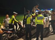 Polres Lamongan Amankan 9 Motor Knalpot Brong saat Patroli Malam di JLU