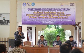 PENS Kampus Lamongan Lakukan Sosialisasi dan Bimtek Iwak Mart untuk Petani Desa Rejosari