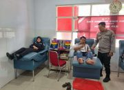 Polres Lamongan Gelar Donor Darah Peringati HUT Humas Polri ke-74