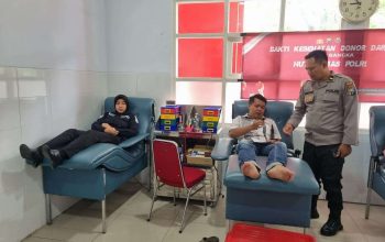Polres Lamongan Gelar Donor Darah Peringati HUT Humas Polri ke-74